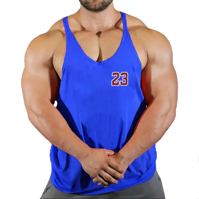 2022 Cotton Gyms Tank Tops Men Sleeveless Tank Tops For Boys Bodybuilding Clothing Undershirt Fitness Stringer Vest