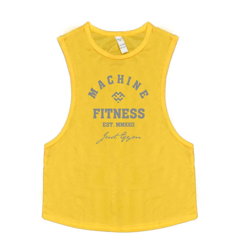 Gym Fitness Muscle Tank Tops Mens Bodybuilding Sleeveless Shirts Sports Running Vests Summer Mesh Breathable Quick Dry Clothing
