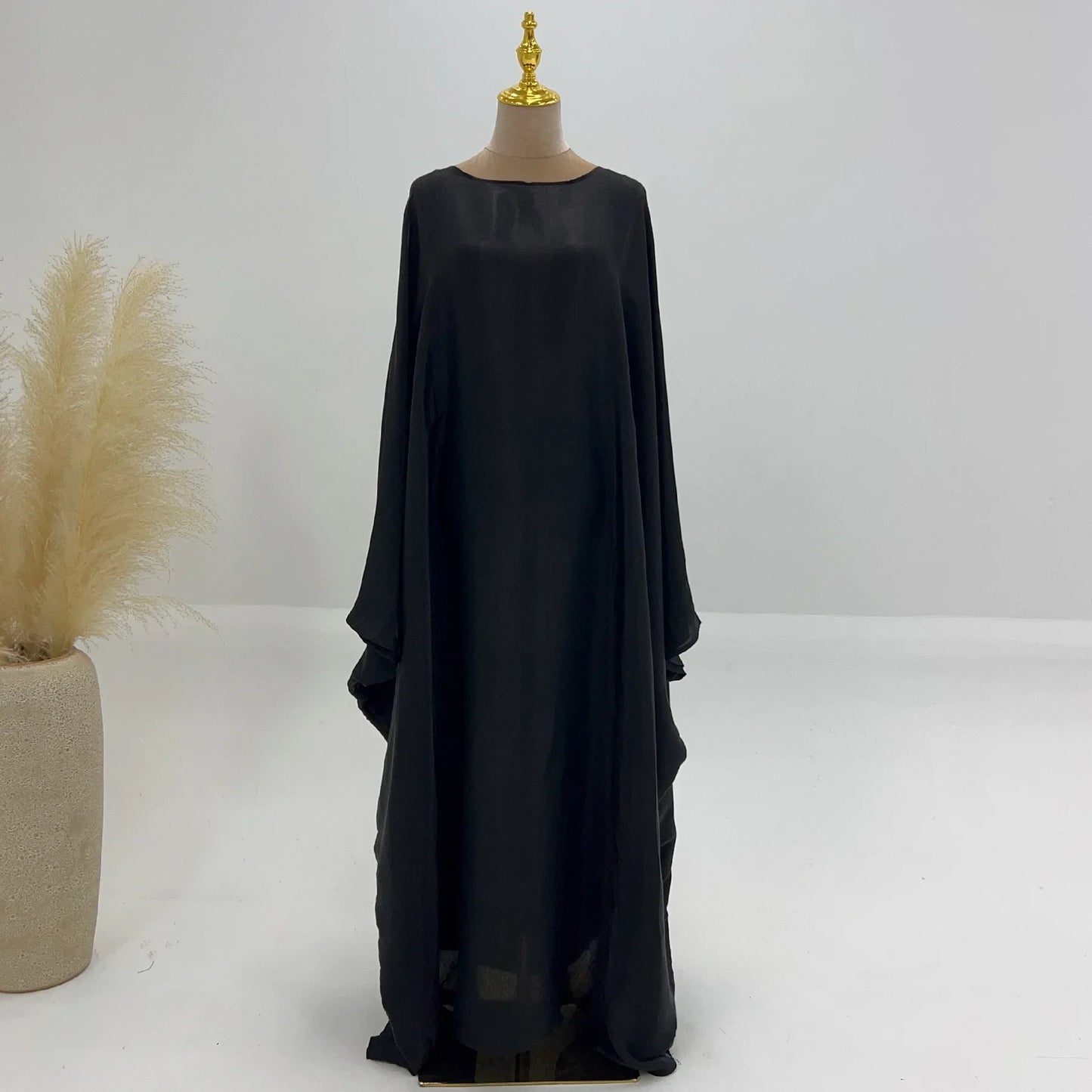 Butterfly Abaya Inside Inner Belt Muslim Party Long Dress Abayas for Women Dubai Turkey Islamic Clothing Ramadan Eid Kaftan Robe