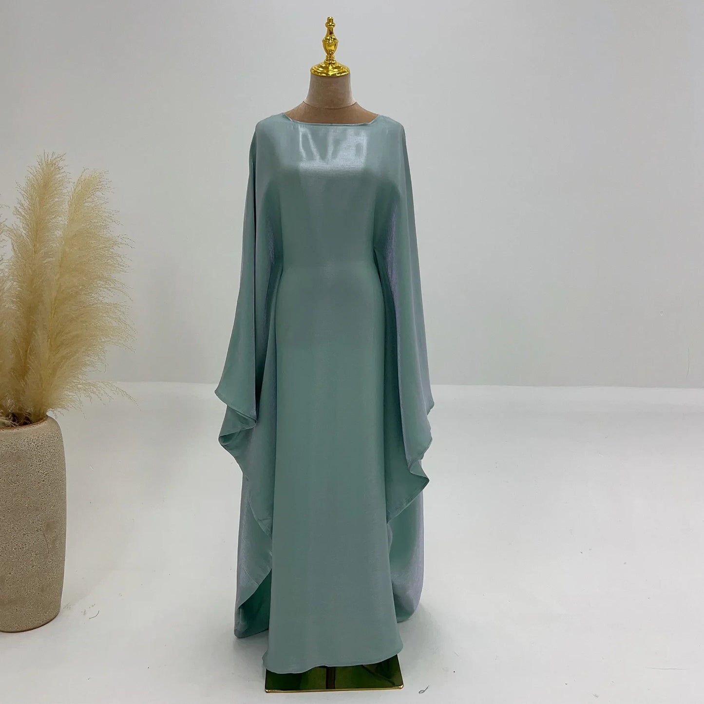 Butterfly Abaya Inside Inner Belt Muslim Party Long Dress Abayas for Women Dubai Turkey Islamic Clothing Ramadan Eid Kaftan Robe