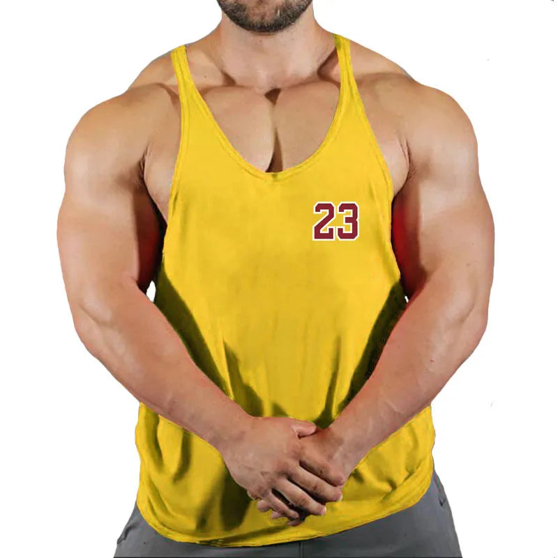 2022 Cotton Gyms Tank Tops Men Sleeveless Tank Tops For Boys Bodybuilding Clothing Undershirt Fitness Stringer Vest