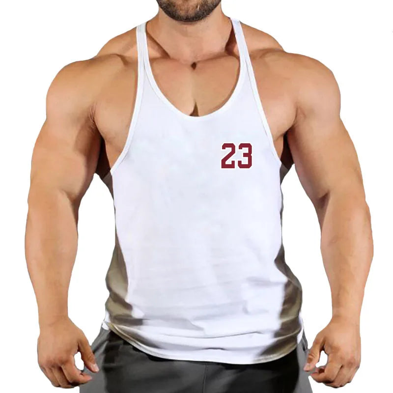 2022 Cotton Gyms Tank Tops Men Sleeveless Tank Tops For Boys Bodybuilding Clothing Undershirt Fitness Stringer Vest