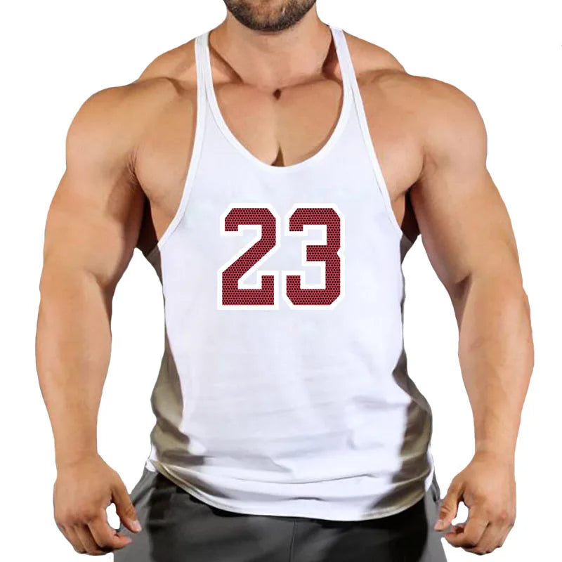 2022 Cotton Gyms Tank Tops Men Sleeveless Tank Tops For Boys Bodybuilding Clothing Undershirt Fitness Stringer Vest