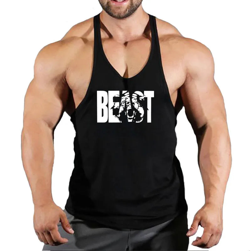 2022 Cotton Gyms Tank Tops Men Sleeveless Tank Tops For Boys Bodybuilding Clothing Undershirt Fitness Stringer Vest