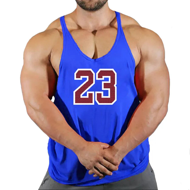 2022 Cotton Gyms Tank Tops Men Sleeveless Tank Tops For Boys Bodybuilding Clothing Undershirt Fitness Stringer Vest
