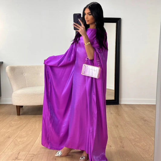 Butterfly Abaya Inside Inner Belt Muslim Party Long Dress Abayas for Women Dubai Turkey Islamic Clothing Ramadan Eid Kaftan Robe