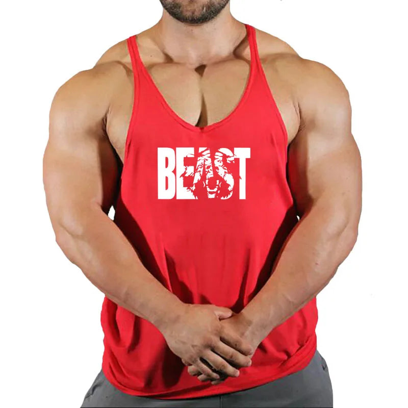 2022 Cotton Gyms Tank Tops Men Sleeveless Tank Tops For Boys Bodybuilding Clothing Undershirt Fitness Stringer Vest