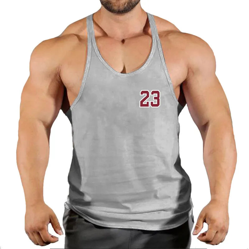 2022 Cotton Gyms Tank Tops Men Sleeveless Tank Tops For Boys Bodybuilding Clothing Undershirt Fitness Stringer Vest