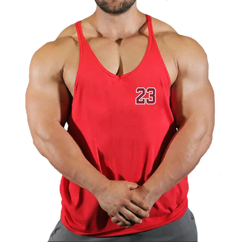 2022 Cotton Gyms Tank Tops Men Sleeveless Tank Tops For Boys Bodybuilding Clothing Undershirt Fitness Stringer Vest